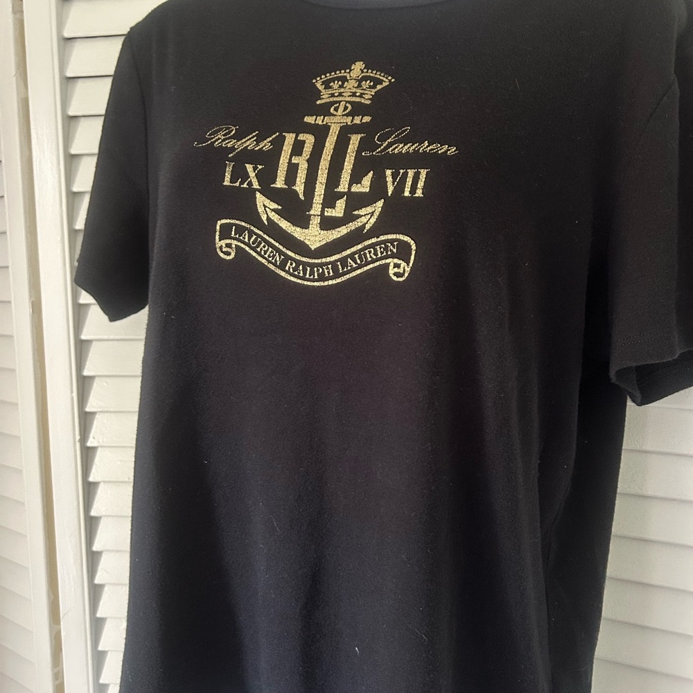 Lauren Ralph Lauren Gold and Black size L Shirt - Picture 4 of 7
